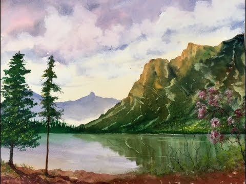 Video: Kako Barvati Nebo V Akvarelu