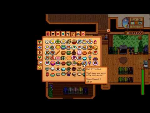 Stardew Valley // Achievement Guide: Cook; Sous Chef; and Gourmet Chef