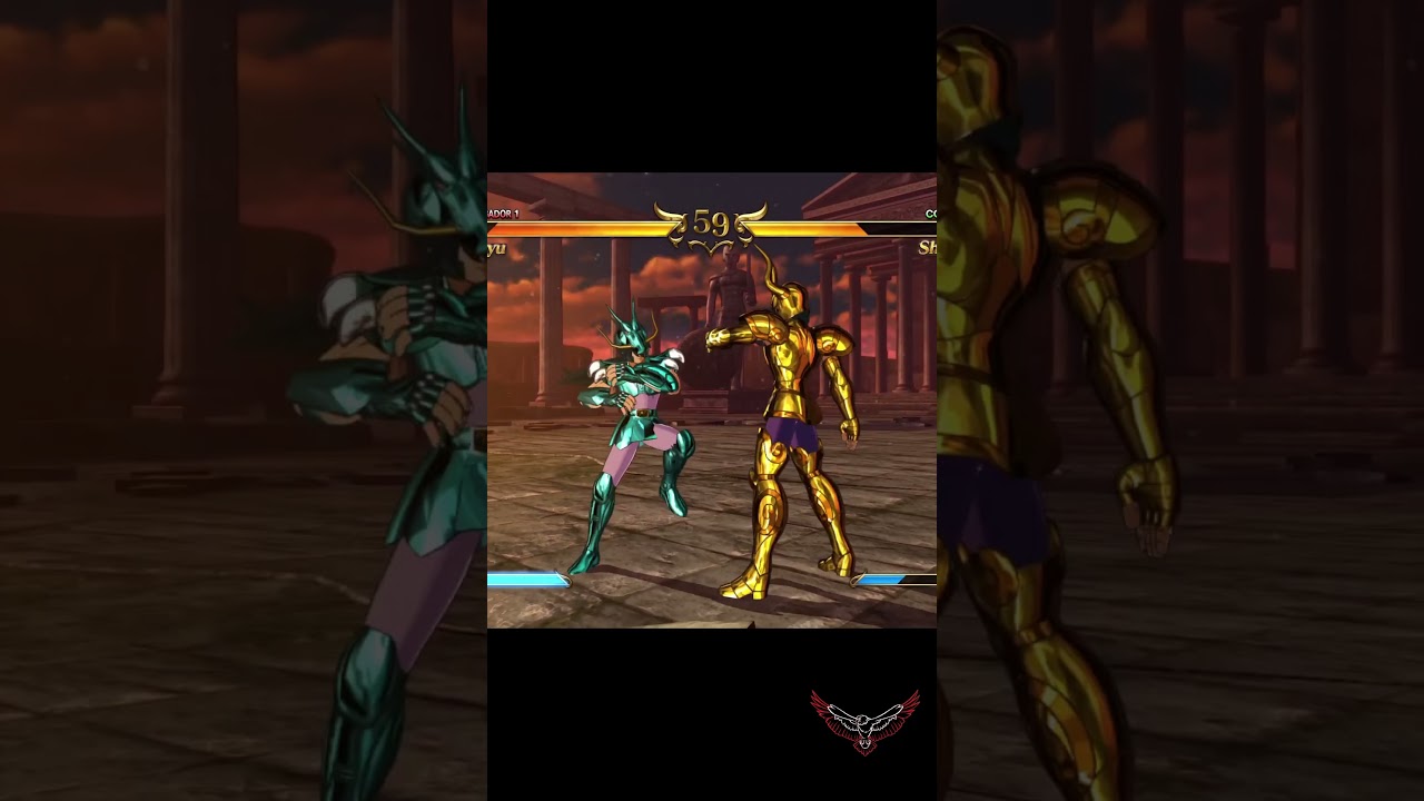 Shiryu vs Shura - Os Cavaleiros do Zod&iacute;aco: Alma dos Soldados #saint #seiya
