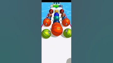 🔠 A-Z Run - 2048 ABC Runner Level-1398 | Max Level | ASMR Puzzle Ball Runner #shorts