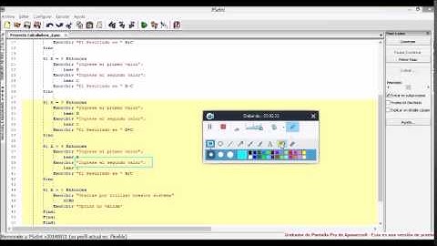 Proyecto calculadora PSeInt