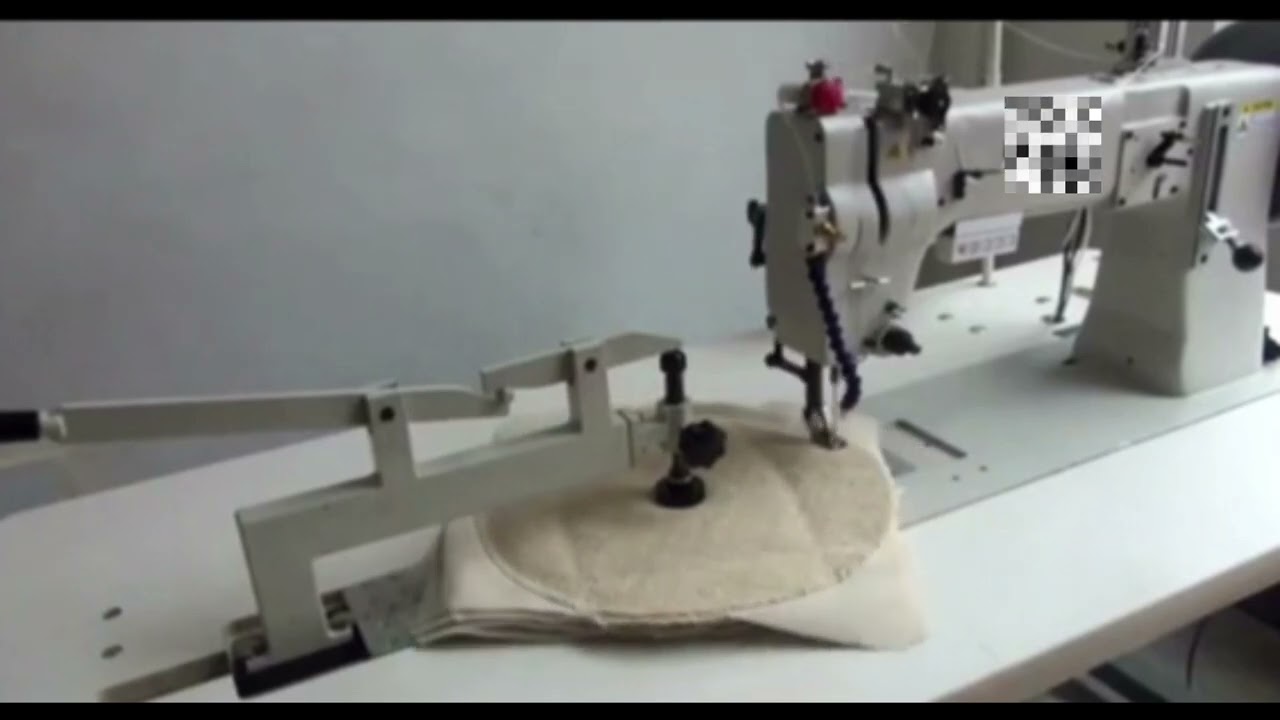 Long arm big buffing wheel sewing machine