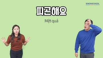 Học tiếng Hàn |Tiếng Hàn Thông Dụng của anh em Ko - 피곤해요 Mệt quá