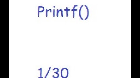 printf :  Série Langage C 1/50