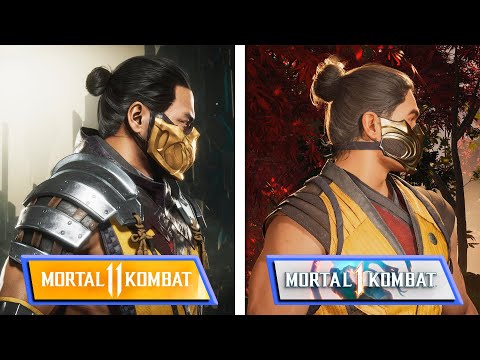 : Mortal Kombat 1 VS Mortal Kombat 11 | Fighters Comparison | Model Viewer