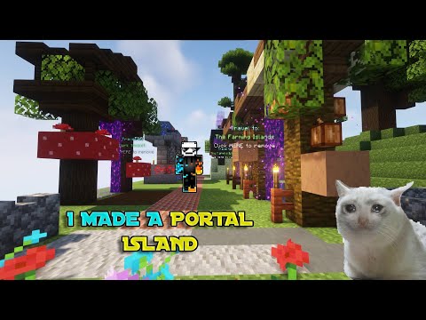 I MADE A PORTAL ISLAND //HYPIXEL GAMEPLAY//PLEASE SUBSCRIBE