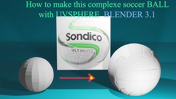 how to make a complexe sondico soccer  ball blender 3.1