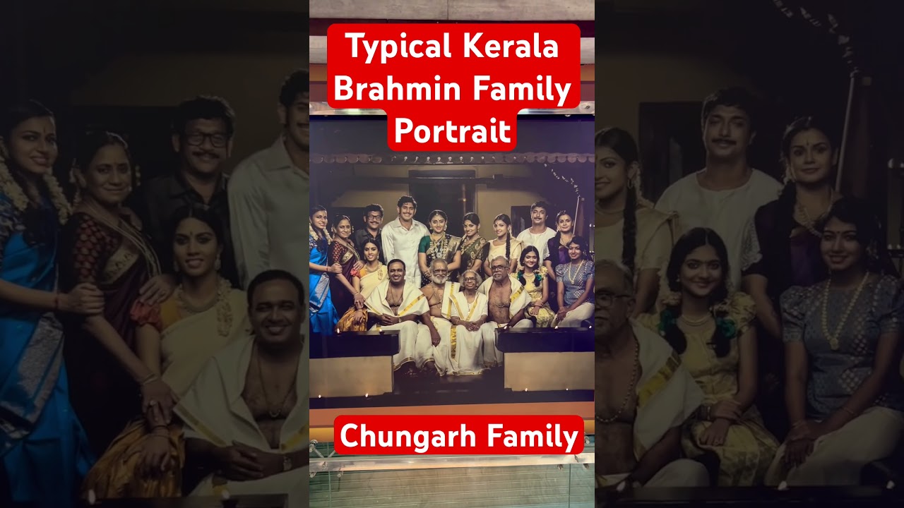 Kerala brahmin family portrait 
