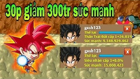 [NRO] hướng dẫn cách giảm sức mạnh về siêu cấp1- cực nhanh