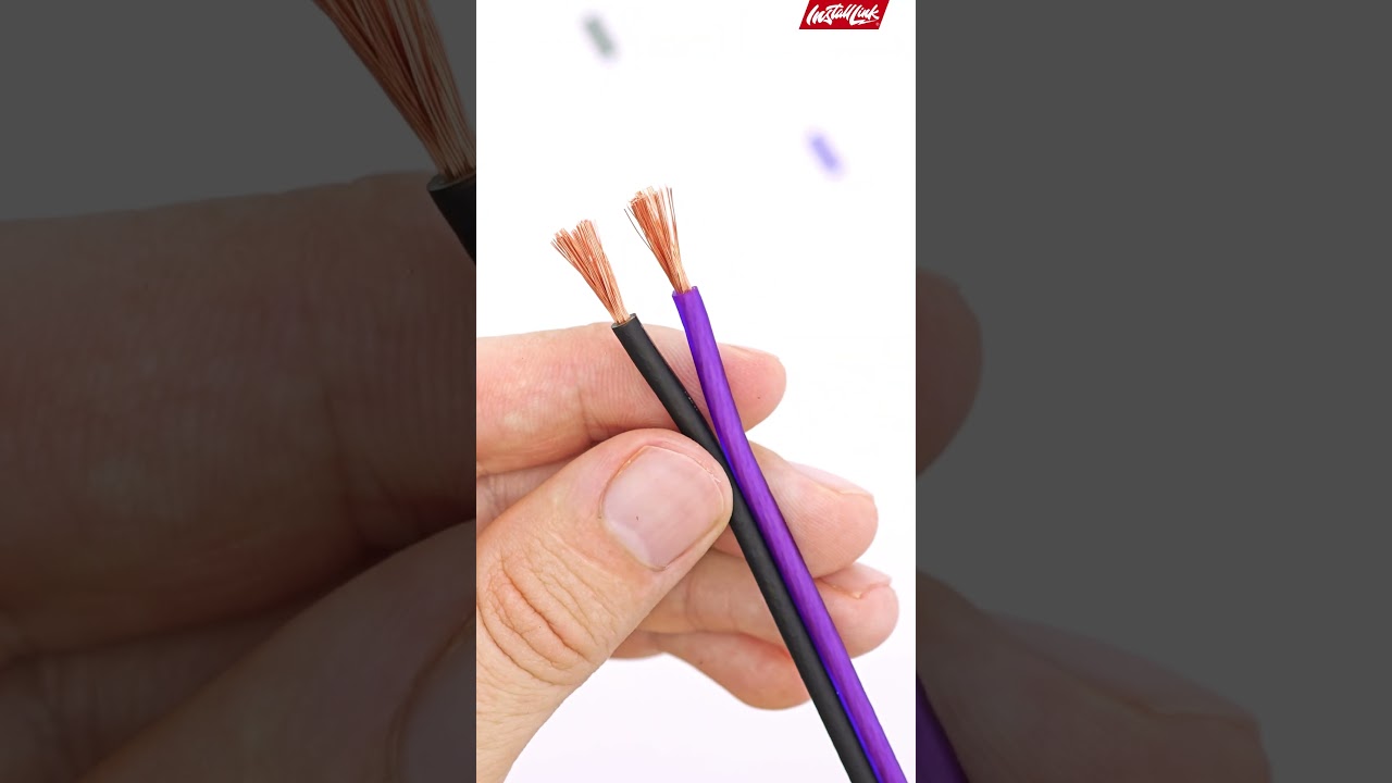 14 Gauge Speaker Wire OFC by Install Link, Purple/Black 100ft - Quick Use