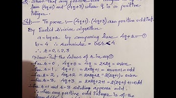 Every Positive odd integer is in the form of 4q+1 or. 4q+3