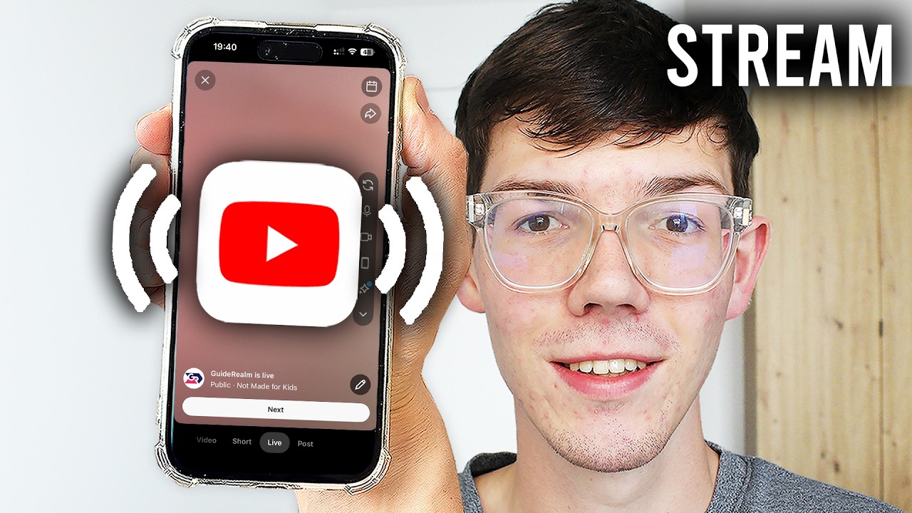 How To Live Stream On YouTube On Phone - Go Live - YouTube