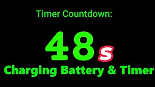 Charging Battery from 0% to 100% + 60 Second Timer with No Alarm