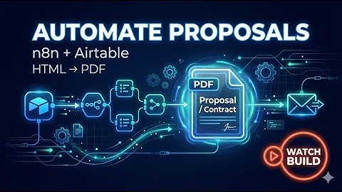 Automate Proposals Using n8n + Airtable (HTML to PDF)