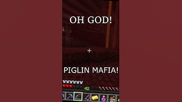 MINECRAFT, BUT WHEN PIGLINS ATTACK IN THE NETHER! #shorts