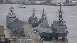 2026海上自衛隊呉基地空母KAGAライブ配信「2月11日（水）空母KAGA・2次改造工事中。建国記念の日の呉基地では？」