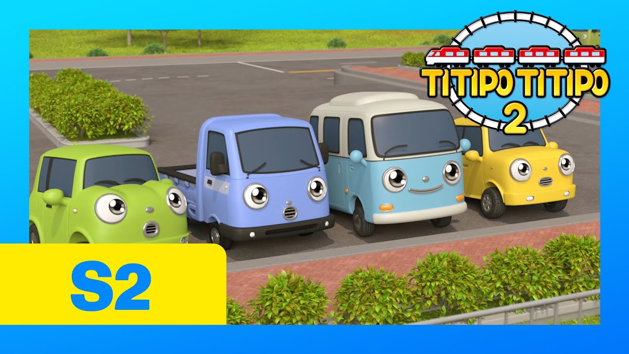 Titipo Titipo S2 l Diesel y los autos bebé l Trenes para niños l Titipo Español