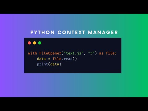 Как работает Context Manager с With в Python