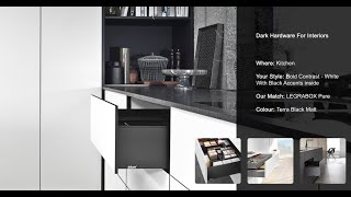 BLUM LEGRABOX & TANDEMBOX DARK DRAWER SYSTEMS