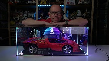Amazing LED Display case for the 1:8 scale Super Cars like the Ferrari Daytona by ProLEDSiign