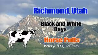 Richmond, Utah Black and White Days Horse Pulls 2018
