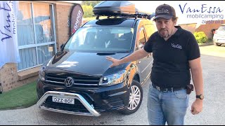 Volkswagen Caddy Maxi Full Fitout - VanEssa + PackBags + Roof Box + Nudge bar and more
