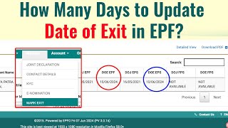 How Much Time Will It Take to Update Date of Exit in EPF Online in 2024 screenshot 4