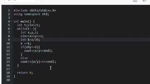 Endless Appetizers solution || codechef || starter 99 || c++