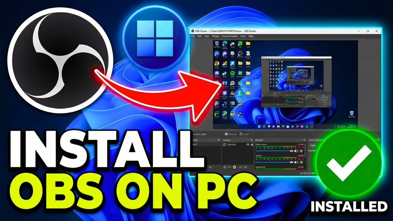 How To Download and Install OBS Studio On Windows 11 - YouTube