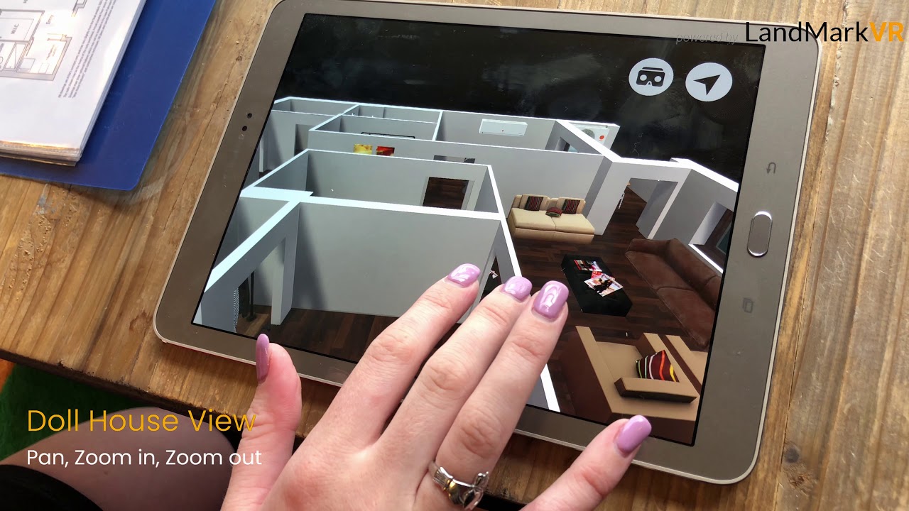 Augmented Reality App for Real Estate Apartment LandMarkVR YouTube