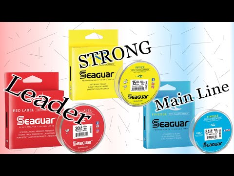 SEAGUAR fluorocarbon comparison: RED LABEL vs. INVIZX vs FINESSE 