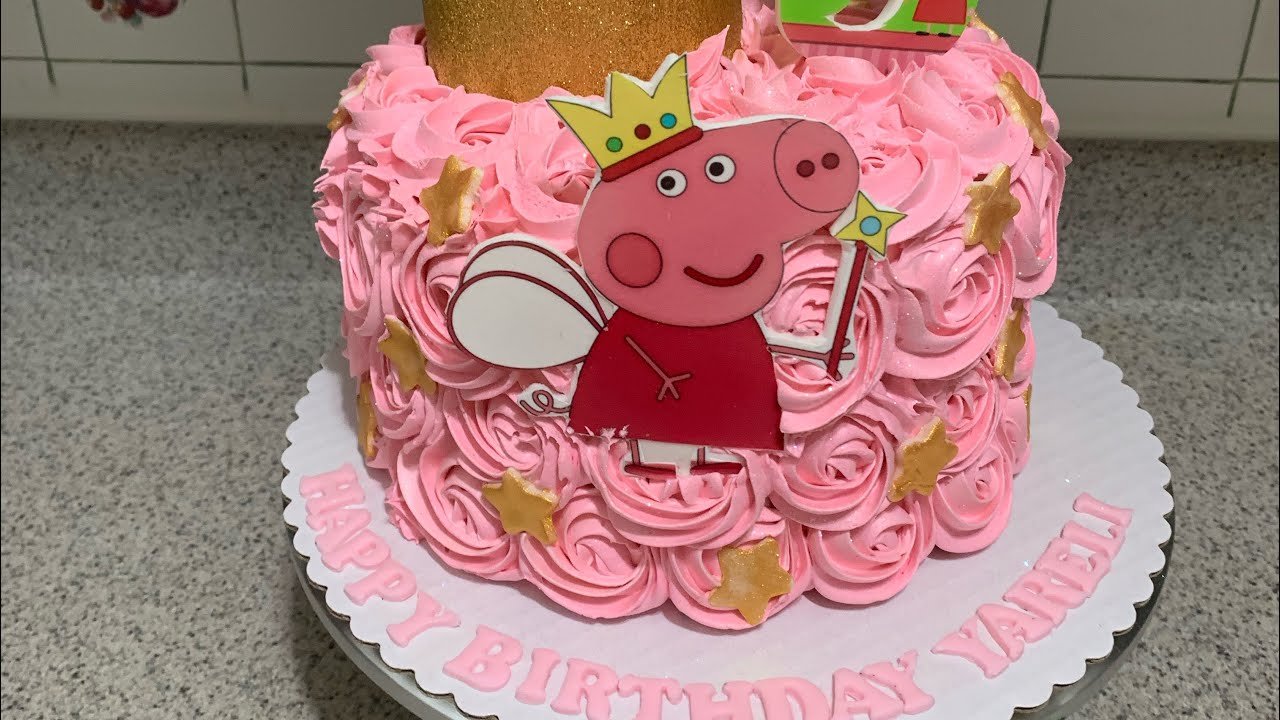 Tarta de cumpleaños- Peppa pig - Fácil