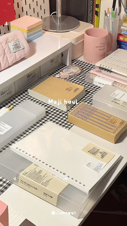 ‧₊˚✩彡 Muji haul with me 🎀 #stationery #study #studygram #haul #shorts #trending