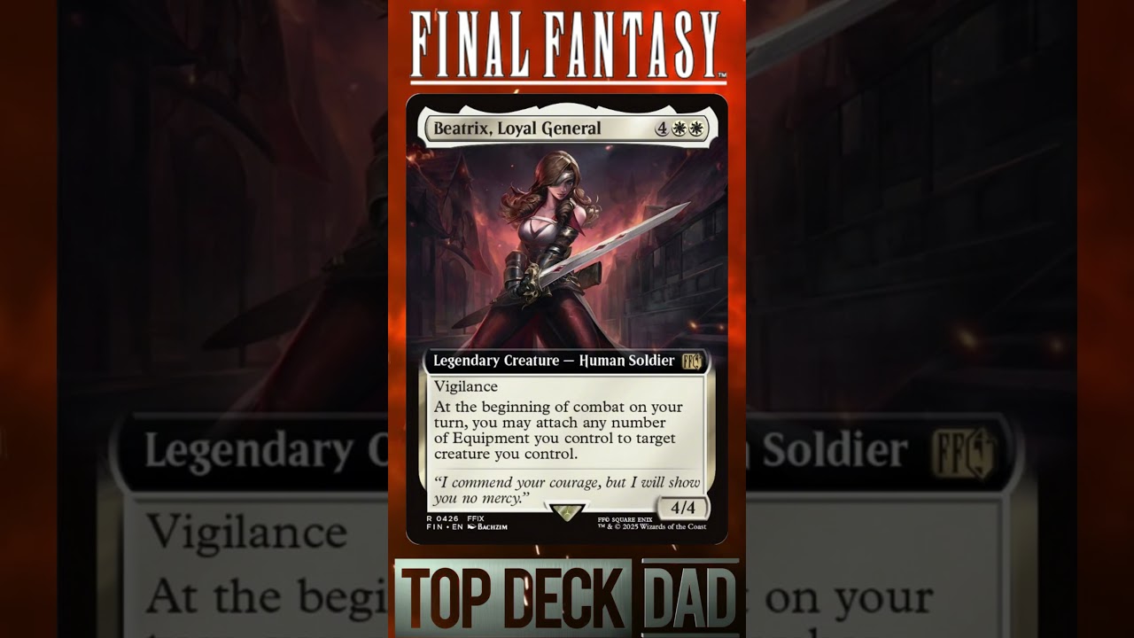 Beatrix Loyal General - FINAL FANTASY - MAGIC THE GATHERING - TOPDECKDAD - #FF #MTG #EDH #COMMANDER - YouTube Beatrix Loyal General - FINAL FANTASY - MAGIC THE GATHERING - TOPDECKDAD - #FF #MTG #EDH #COMMANDER - YouTube