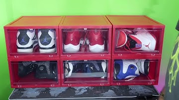 RED Drop Front Shoe Boxes From The Container Store!!!