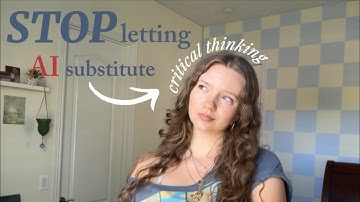 STOP letting AI substitute critical thinking 