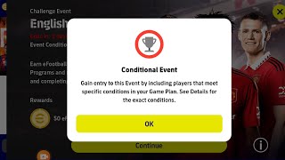 حل مشكلة بيس pes 2023 event conditions apply|pes 2023