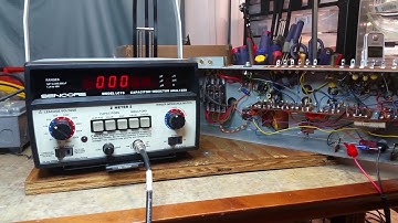 SENCORE LC75 Testing A Capacitor In A Hammond AO28 Preamplifier