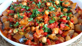 YOU MUST TRY BEFORE THE END OF SUMMER - CHICKPEA PAN WITH AUBERGINE