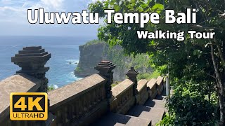 Uluwatu Temple Bali - Walking Tour - Bali ,Indonesia | 4K | جولة سياحة في معبد اولواتو - جزيرة بالي