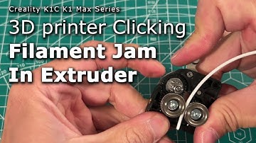 Fix Creality K1C Max Clicking Issue Caused by Filament Jam in 3D Printer Extruder #unclog #nozzle