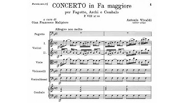 Antonio Vivaldi: Bassoon Concerto in F Major, RV 486