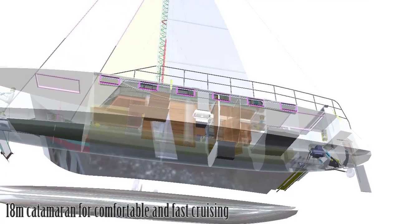 WaveScalpel Catamaran CAD YouTube