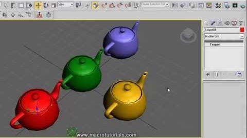 17.6 3D Studio Max Tutorial.  Como copiar,clonar  objetos.