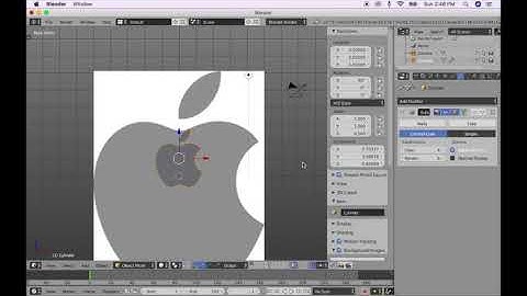 Apple LOGO Modelling and Rendering