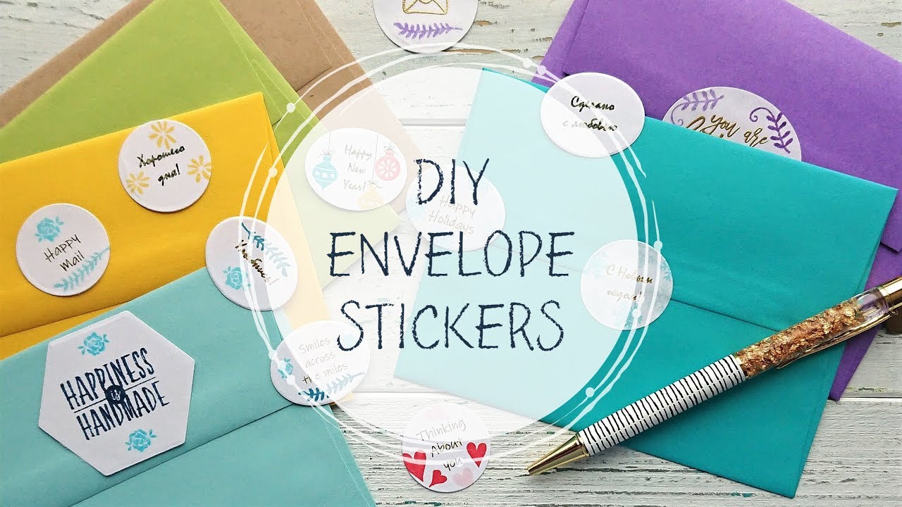 Handmade envelope stickers 