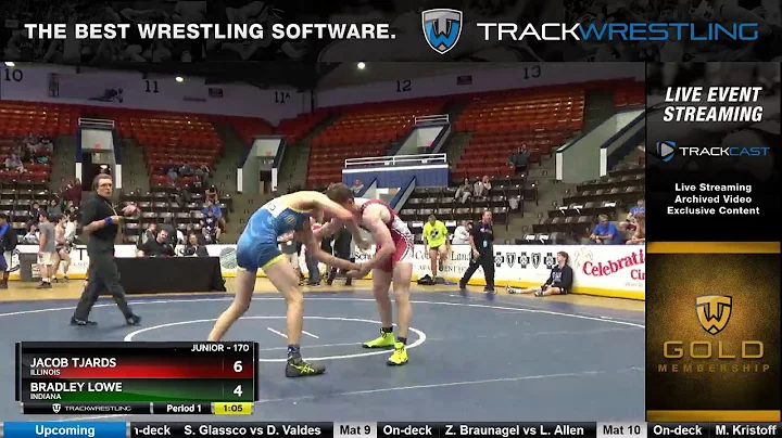 1191 Junior 170 Jacob Tjards Illinois vs Bradley L...