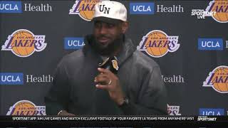 LeBron James PostGame Interview | Los Angeles Lakers vs LA Clippers