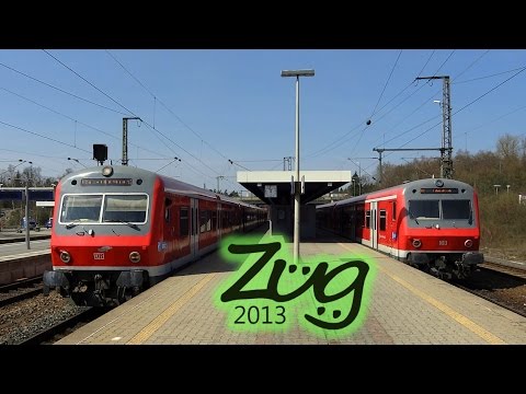züge streiken BR143 mit x-Wagen in Feucht - S-Bahn S2 Altdorf - Nürnberg - Roth (Kurzvideo)