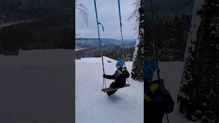 Where are you? #beautifulview #winter #swing #nature #familytime